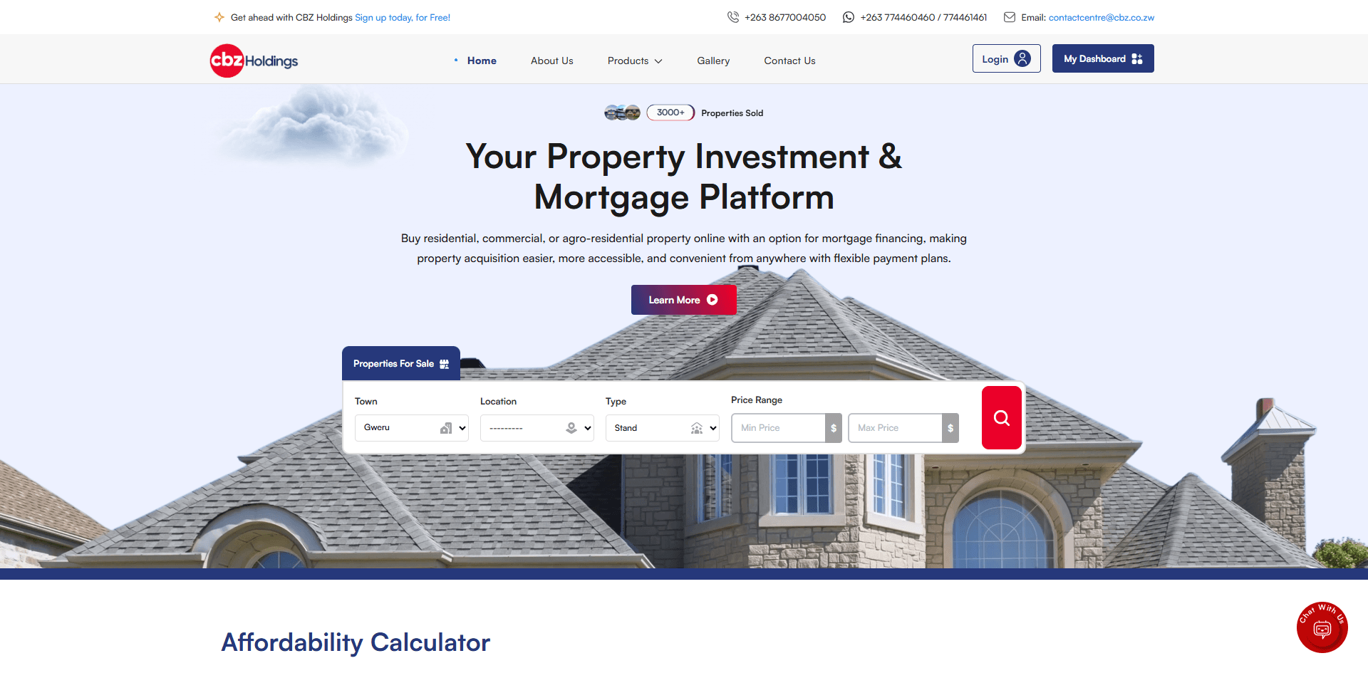 CBZ Property & Mortgage Portal
