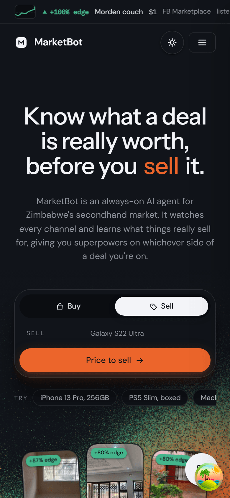 MarketBot — Know what a deal is worth