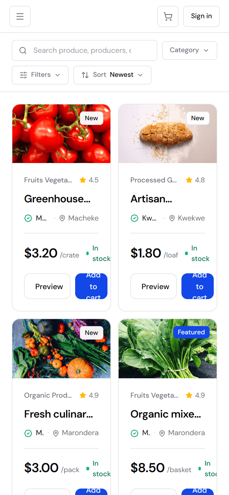Smart Rural Homes — A marketplace for rural produce and goods