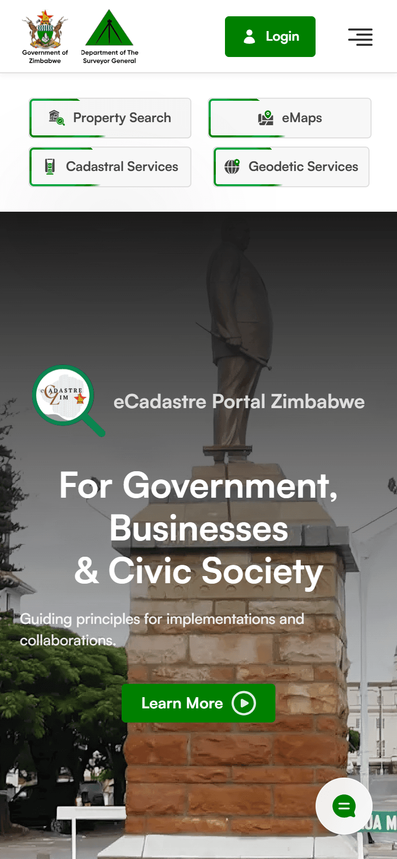 Zimbabwe eCadastre — Every land service, one portal